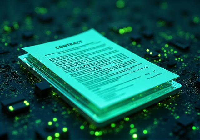 Abstract representation of legal data and AI networks